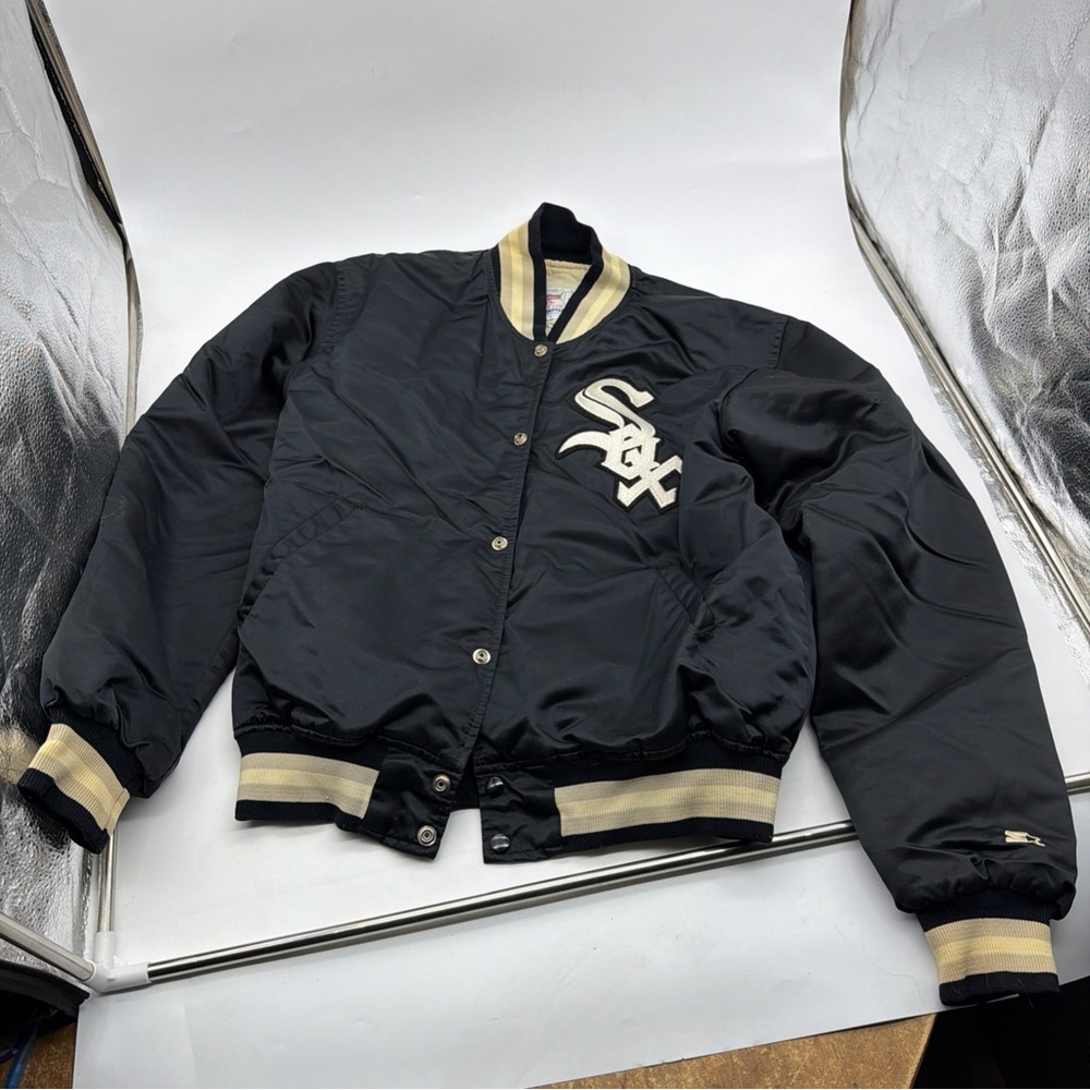 Vintage Chicago White Sox Starter Satin Jacket Coat Size L